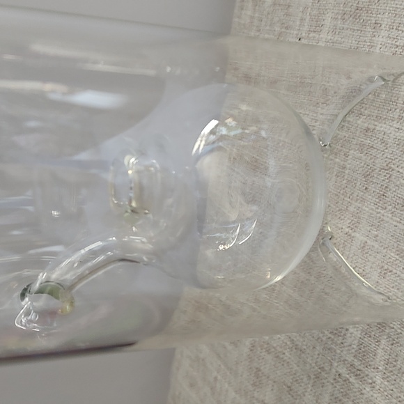 Wolford Glass Oil Lamp 9 In pre-owned vintage - Picture 2 of 11